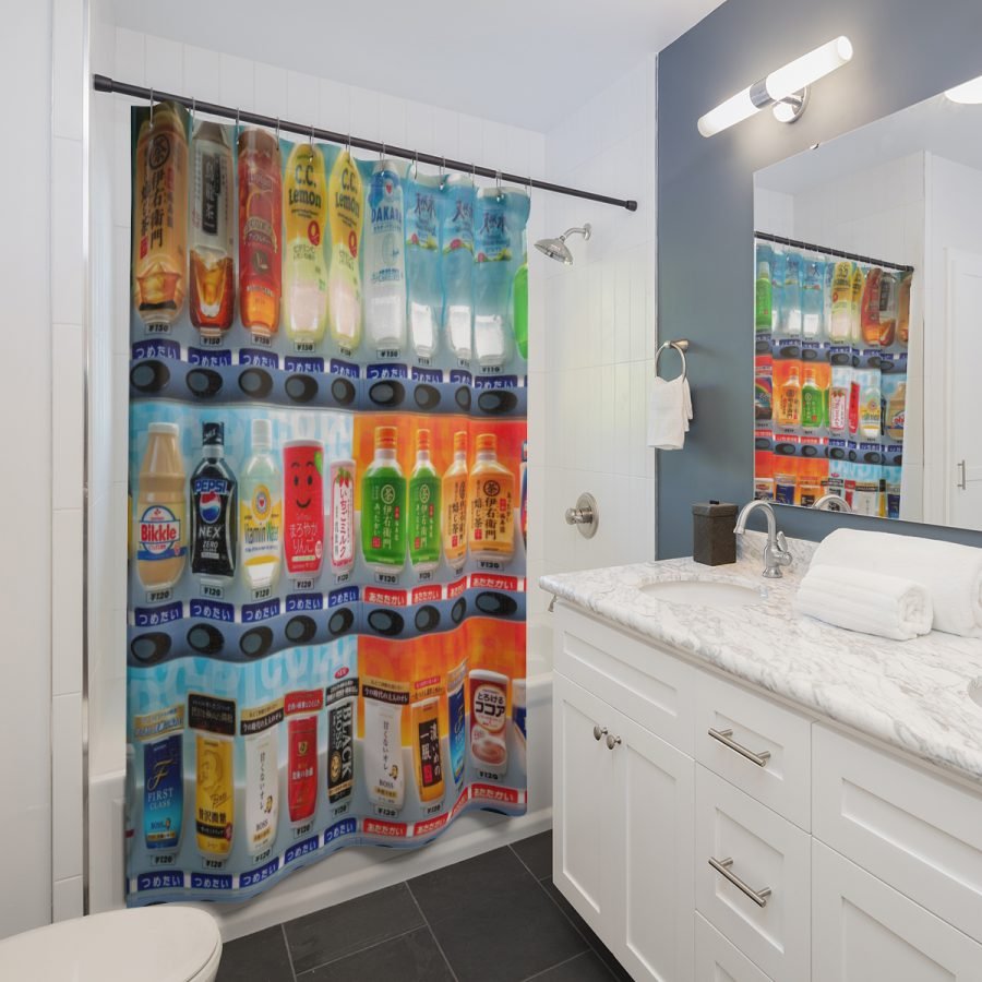 Soda Machine-One Shower Curtains - Image 2
