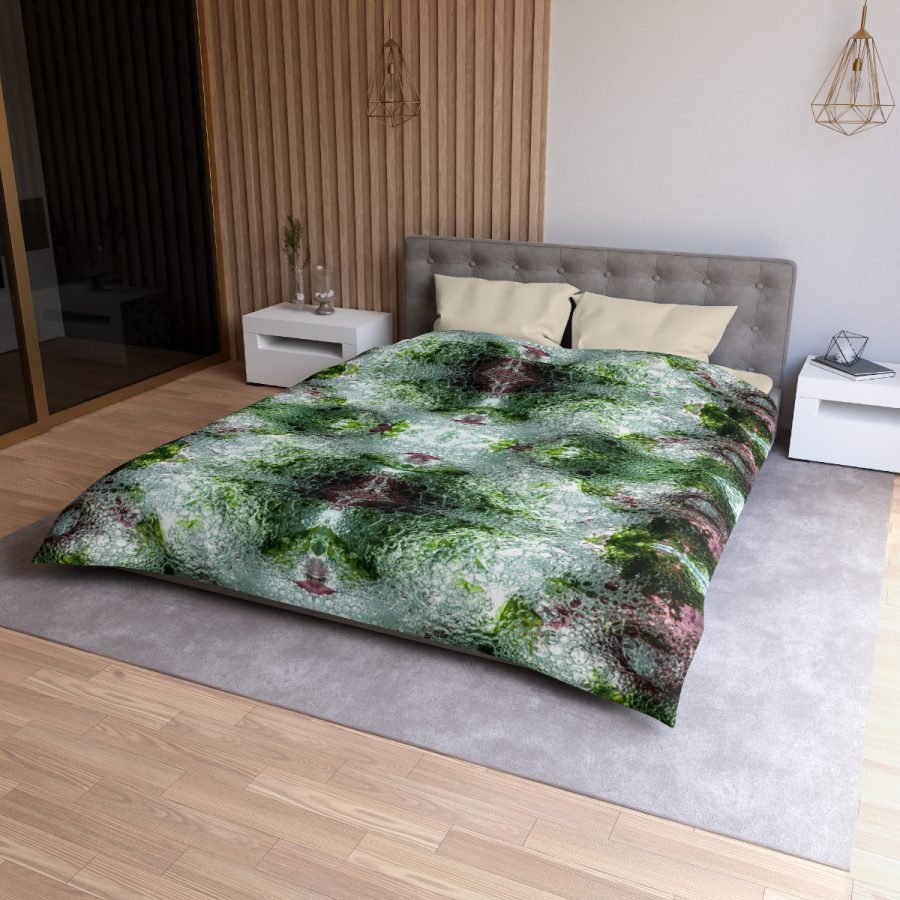 Seaweed 100% Polyester Duvet Cover - Image 3