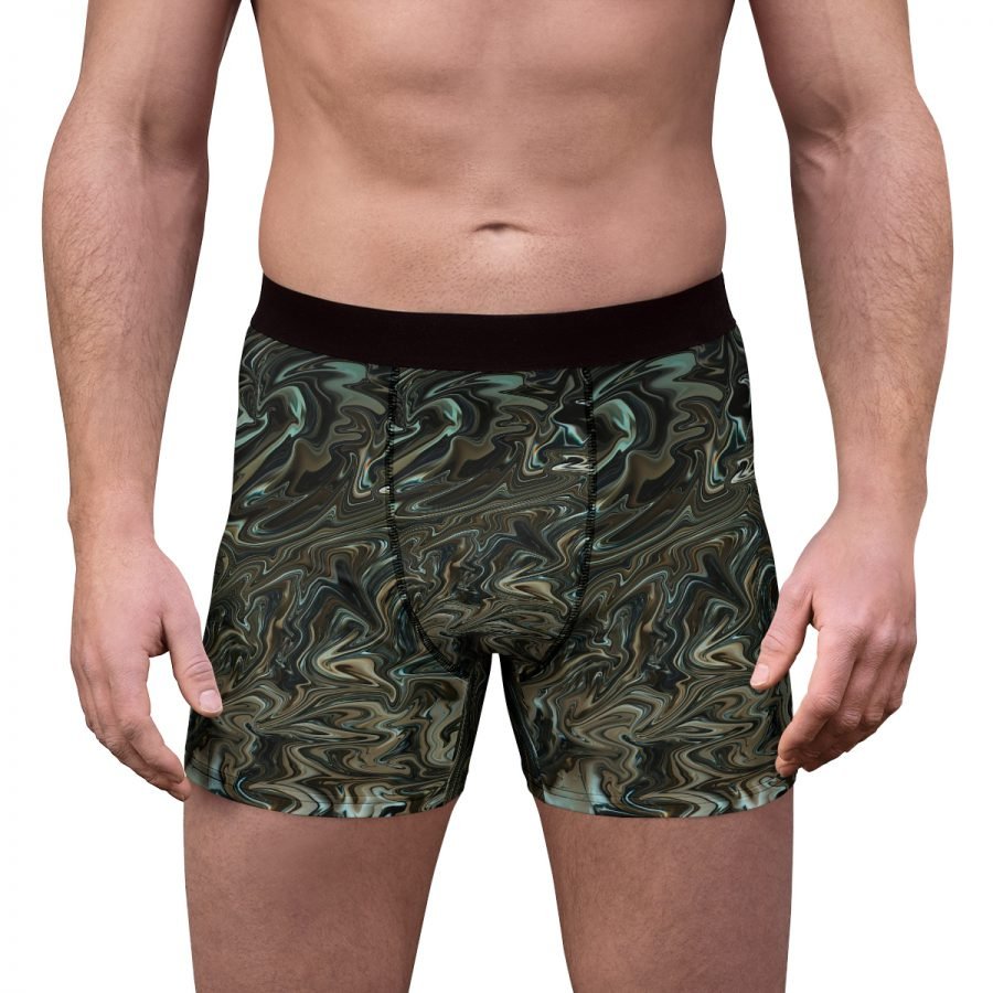 Liquid Green Men's Boxer Briefs - Image 3