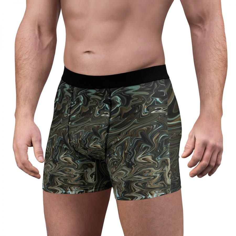 Liquid Green Men's Boxer Briefs - Image 5