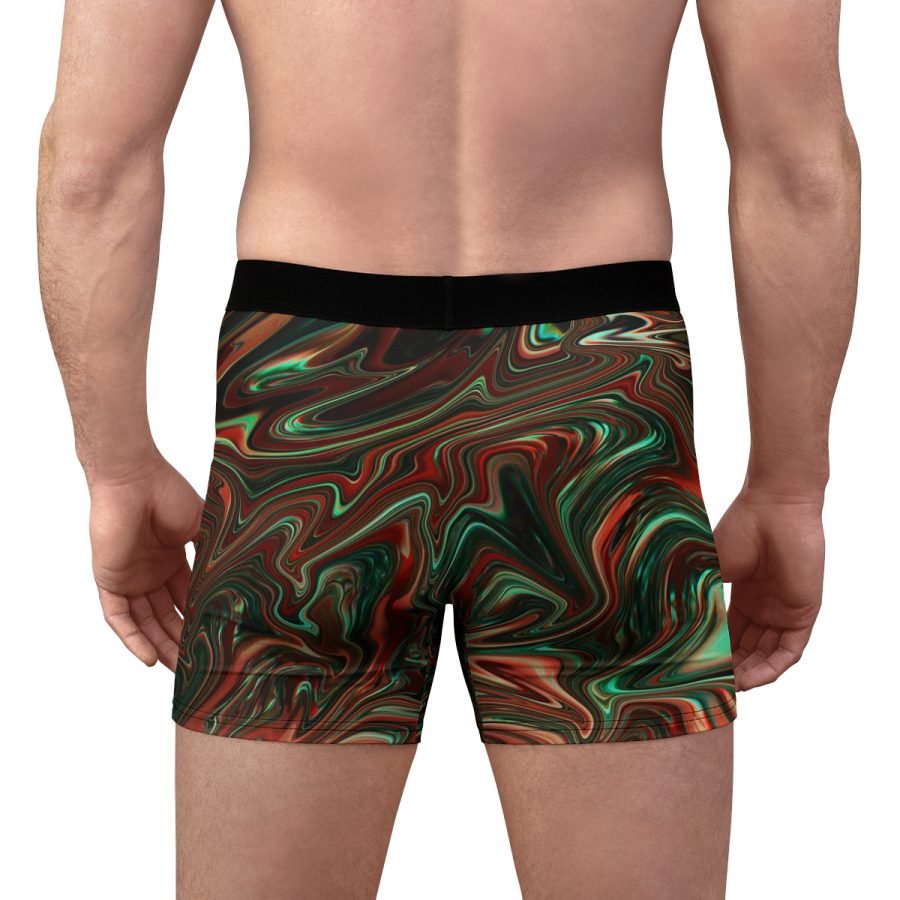 Liquid Red Men's Boxer Briefs - Image 4