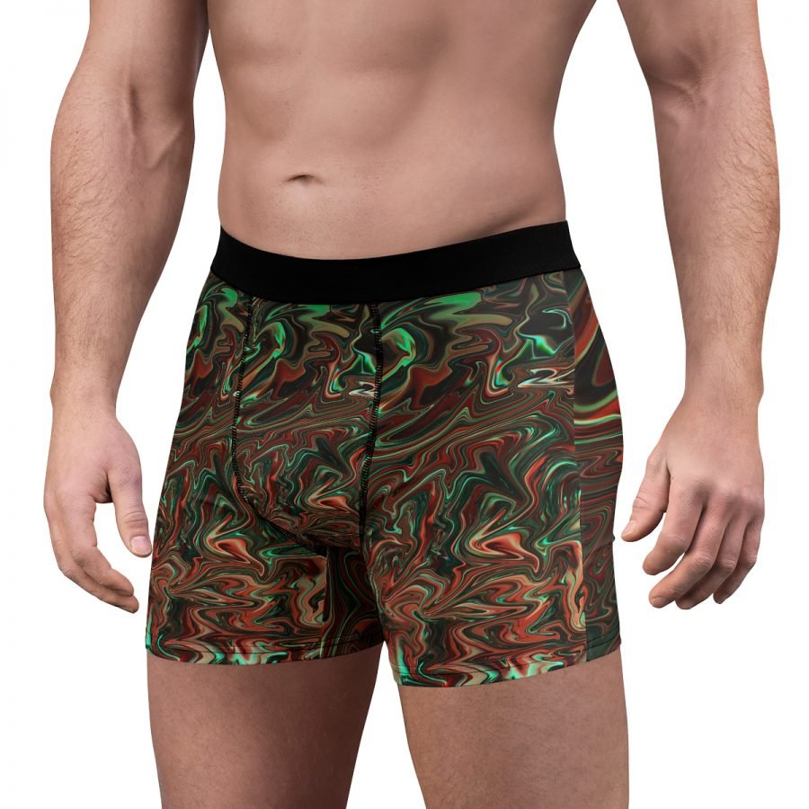 Liquid Red Men's Boxer Briefs - Image 5