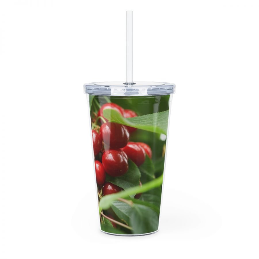 Plastic Tumbler with Straw - Image 4