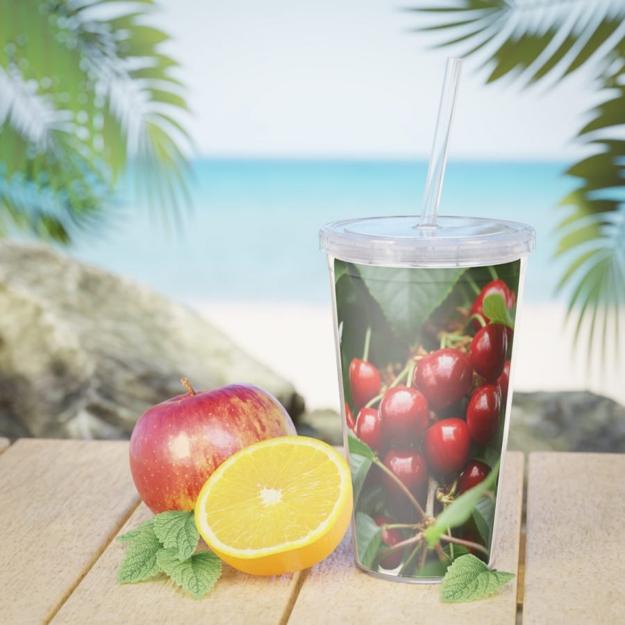 Plastic Tumbler with Straw - Image 7