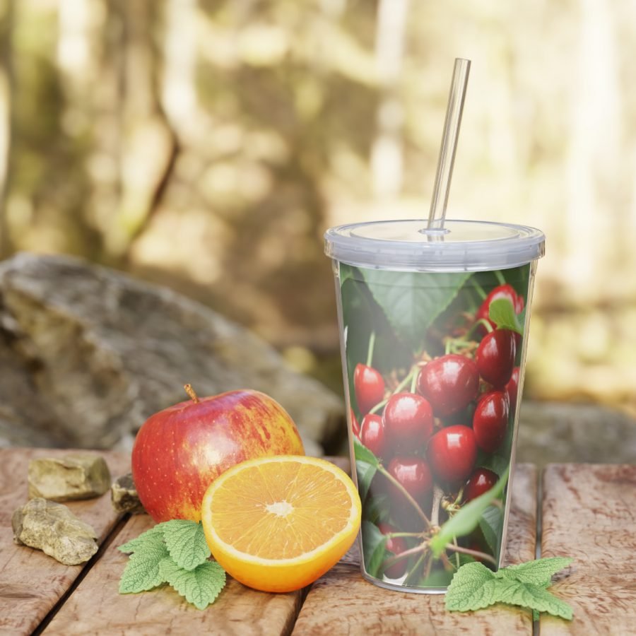 Plastic Tumbler with Straw - Image 8
